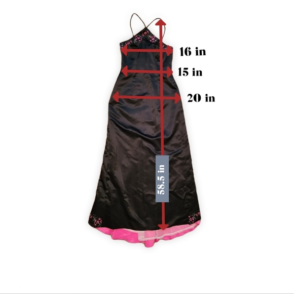 Morgan & Co. Black & Pink Formal Dress - Picture 7 of 7